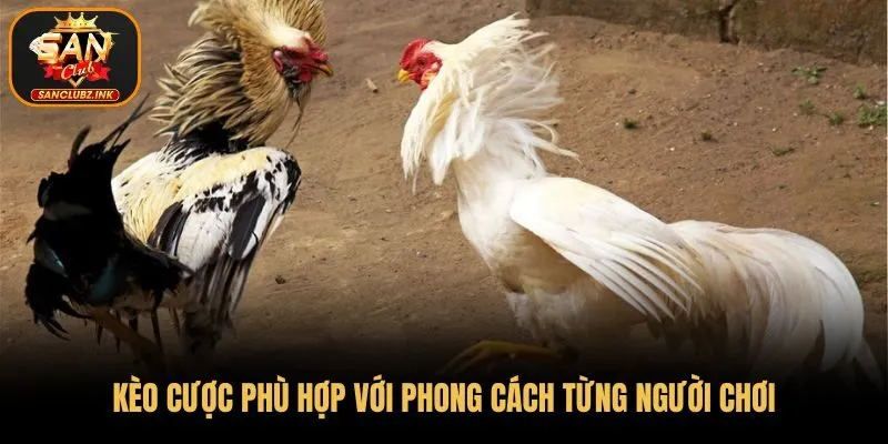 Kèo cược phù hợp với phong cách từng người chơi